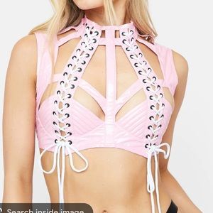 Dolls kills rude awakening bra size large